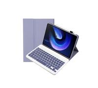 Clavier Bluetooth FOXDOCK pour Xiaomi Pad 6/6 Pro 11 pouces avec étui fin amovible en cuir PU-Violet
