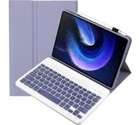Clavier Bluetooth FOXDOCK pour Xiaomi Pad 6/6 Pro 11 pouces avec étui fin amovible en cuir PU-Violet