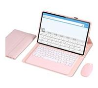Clavier Bluetooth FOXDOCK pour Xiaomi Pad 6 Max 14 pouces avec étui fin amovible en cuir PU-Rose