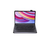 Clavier Bluetooth FOXDOCK pour Xiaomi Redmi Pad Pro 12.1 pouces avec étui fin amovible en cuir PU-Noir