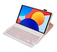 Clavier Bluetooth FOXDOCK pour Xiaomi Redmi Pad SE 8.7 pouces avec étui fin amovible en cuir PU-Rose