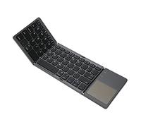 Clavier Bluetooth Pliable, Clavier sans Fil Portable TRI Fold avec Pavé Tactile, Clavier de Voyage de Poche, Mode Veille Prolongée pour Smartphone, Tablette, Ordinateur Portable