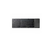 Clavier Bluetooth pliable gris QWERTY avec pavé tactile rechargeable