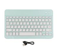 Clavier Bluetooth Portable, Clavier sans Fil avec Fonction D'écran De Verrouillage, Petit Clavier Bluetooth, Mini Clavier pour Tablette, PC, Ordinateur Portable(Vert)