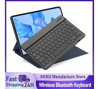 Clavier Bluetooth pour iPad 10e génération iPad Pro 13 12 11 10 9 8 7 pouces iPad Air 13 11e iPad Mini Samsung Xiaomi tablettes 7 Inch Black