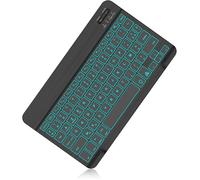 Clavier Bluetooth pour iPad iPad Air/Pro/Mini Samsung Xiaomi/Redmi Pad Lenovo Huawei/Honor Pad AZERTY Français Clavier Léger - Noir