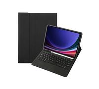 Clavier Bluetooth pour Samsung Galaxy Tab S9 Ultra-Slim Folding Stand Flip Leather Cover with Touchpad and Stylus Slot-Noir