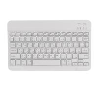 Clavier Bluetooth pour tablettes iPad et iPhone, clavier sans fil ultra-fin avec batterie rechargeable, longue autonomie et design portable.