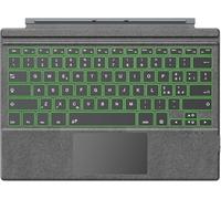 Clavier Bluetooth rétroéclairé QWERTY Italien pour Microsoft Surface Pro 3/4/5/6/7/7+, Clavier détachable avec 7 Couleurs de rétroéclairage et Mode Veille Automatique