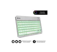 Clavier Bluetooth sans fil compact Smart rétroéclairé / Argent