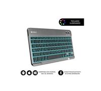 Clavier Bluetooth sans fil compact Smart rétroéclairé / Gris