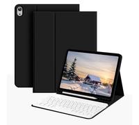 Clavier Bluetooth sans fil détachable (150 mAh) avec fente pour stylo et étui de protection compatible avec Samsung Galaxy Tab, Pad SE (Noir) iPad Air 2013(9.7-inch),iPad Air2 2014(9.7-inch),iPad 5 20