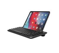 Clavier Bluetooth - WE - Universel - Support tablette/smartphone - Compatible Mac/iOS/Android/Windows - Noir
