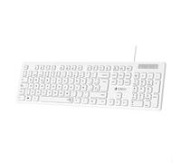 Subblim Clavier Business Slim silencieux avec câble USB blanc