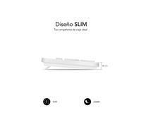 Clavier Business Slim Silencieux/Blanc