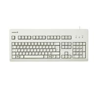 CHERRY Clavier mécanique G80-3000 – QWERTZ USB, MX Black, touches programmables, gris clair