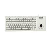 Clavier CHERRY G84-5400LUMEU-0 avec trackball optique intégrée - Gris clair