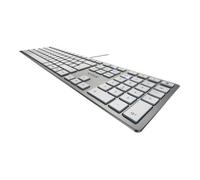 Clavier CHERRY KC 6000 slim USB - R-U - CHERRY SX argenté - Mécanisme de ciseaux