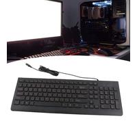 Clavier chinois fin et léger USB Touches filaires pour applications bureau/maison Caps de clés gravés 108 touches