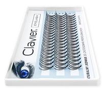 Clavier Ciglia artificiali in ciuffi C-Curl Classic | Ciglia di vera seta in un ciuffo | Diverse lunghezze da 8 a 14 mm | Ricerca naturale per un effetto multidimensionale