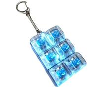 Clavier clicker - 6 boutons - Lumière sensorielle Fidget Toy, Key Clicker | Bouton Gadget pour , adolescents, bureau, école, voyage, voyageur, voyageur, LED lumineux, tactile, commentaire