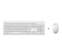 Clavier Combo sans fil HP 230 Noir Blanc QWERTY