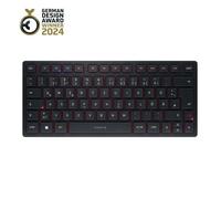 Clavier compact 2,4 GHz, Bluetooth 5.0 et filaire - CHERRY KW 9200 MINI - Rechargeable - Noir