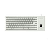 CHERRY G84-4400 TRACKBALL KEYBOARD Clavier filaire miniature, trackball, USB, gris clair, AZERTY - FR