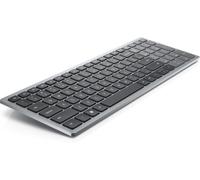 Clavier Compact Pro Plus Kb740 ¿ Sans Fil, Azerty Français, Bluetooth 5.0 + 2,4 Ghz, Compact, Touches Ciseaux, 36 Mois D¿Autonomie, Clavier Silencieux, Gris Titan
