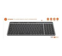 Clavier compact - Touches plates - MOBILITY LAB - KP450W - AZERTY - FR - Multi-connexions - Noir
