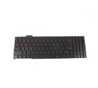 Clavier compatible avec Asus G551 GL551 GL551J GL552 ROG GL752 GL752V G771 ZX50 avec rétroéclairage rouge US