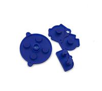 Clavier conducteur en Caoutchouc de Silicone A-B D-Pad pour Manette Nintendo Game Boy Advance GBA Bleu