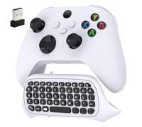 Clavier Contrôleur Compatible avec Xbox Series X/S/Xbox One/One S, Clavier Chat sans Fil Bluetooth avec Récepteur USB, Haut-Parleur Intégré Et Prise Audio 3,5 Mm pour Series X/S/Xbox One/S Clavier