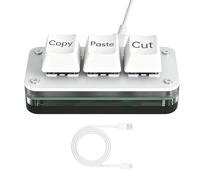 Clavier Copier Coller,Mini Clavier Portable à 3 Touches | Couper Copier Coller pour Ordinateur | pour le Bureau à Domicile, Réunions Quotidiennes, le Travail, Jeux, Édition Vidéo, Conception e