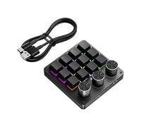 Clavier d ' entrée de bureau pour les routines de création, disposition mécanique programmable à 12 boutons, clavier de contrôle de précision à trois boutons, clavier programmable, pavé de commande de