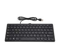 Clavier d'affaires filaire, mini-clavier espagnol portable filaire avec interface USB pour ordinateur de bureau ultra-mince 78 touches, USB Plug-and-Play, pour ordinateur portable, PC, ordinateur Win