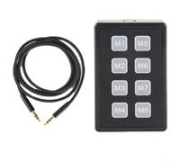 Clavier de commande externe radio pour ICOM IC-705, IC-7610, IC-7300, IC-9700, clavier de raccourci pour SSB, CW et RTTY avec câble de données de 3,5 mm, noir