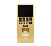 Clavier De Contrôle D'accès par Empreinte Digitale, 2.4 Pouces, Système Biométrique USB, Horloge Électronique, Enregistreur, Machine Présence Pointage Efficace(Golden)