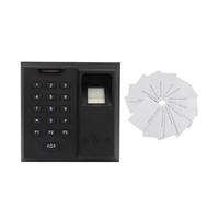 Clavier De Contrôle D'accès par Empreinte Digitale, Temps De Présence, Verrouillage par Mot De Passe, Clé De Machine Intégrée for 500 Utilisateurs(Size:X66 and 10 ID Cards)