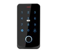 Clavier de Contrôle D'Accès Tuya APP Télécommande RFID IC M1 Carte Clavier D'Accès par Empreinte Digitale TF9-Tuya Noir