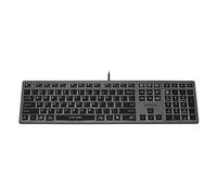 A4Tech Clavier de jeu FX60H QWERTY 12 touches multimédia 2x USB Plug & Play Rétroéclairage blanc