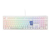 Ducky One 3 Classic Pure White Gaming Tastatur, RGB LED - MX-Blue