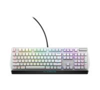 Alienware Clavier AW510K – USB rétroéclairé RVB CHERRY MX Low Profile Red – Lunar Light, Noir/Blanc