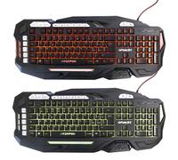 Clavier De Gaming RGB Coloré Multimédia À Membrane USB Câblé PC