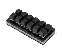 Clavier de Jeu à 12 Touches, USB Type C Filaire RVB Rouge avec Fonction Mémoire, Commutateurs Remplaçables à Chaud, Clavier Mécanique Programmable à Une Main pour PC OS X Pi