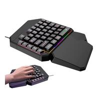 Clavier de jeu à une main | Clavier de jeu programmable à une main | Clavier de jeu professionnel | Clavier pour gaucher à une main pour les jeux mobiles | Clavier pour téléphone portable