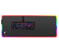 Clavier de jeu avec disposition italienne Combo souris Clavier de jeu USB rétro-éclairé avec rétroéclairage RGB + Tapis de souris RGB XXL pour jeu Gaming PAD