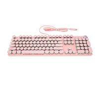 Clavier de jeu, Black Switch Multi Light Mode Mécanique Clavier Compact pour Gaming à la maison pour le bureau (902-7 Rose Punk )