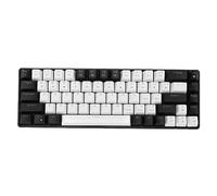 Clavier de Jeu, Clavier de Jeu Mécanique Filaire à 68 Touches avec Câble de Données de 5,7 Pieds pour Barre Internet pour OS X pour la Maison (Noir Blanc)