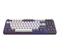 Dark Project ALU87A VIOLET Clavier de jeu mécanique | ANSI ENG | Commutateurs graissés saphir G3MS | Stabilisateurs graissés | Montage sur joint flexible | Aluminium | TKL 80 % | RGB | Filaire